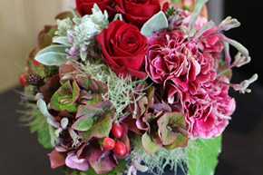 アレンジメント 赤系