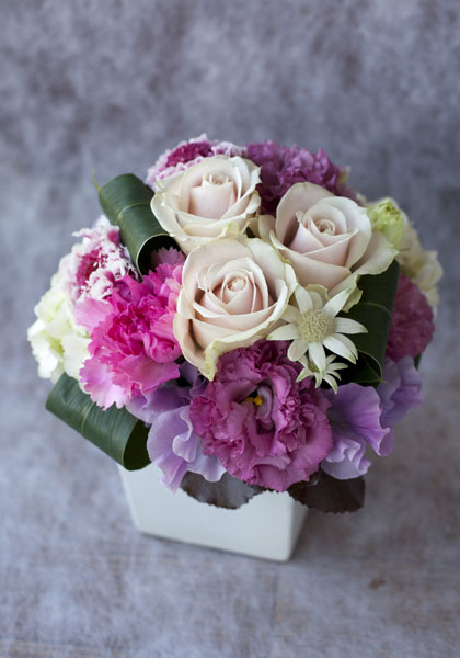 アレンジメント ピンク系