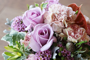 アレンジメント ピンク系