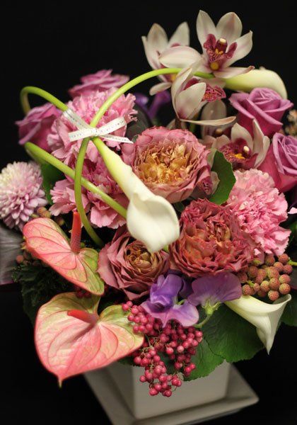 アレンジメント ピンク系