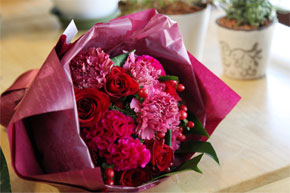 花束(ブーケ風)赤系