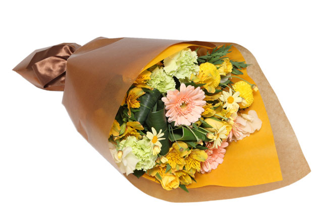 花束(スタンダード)黄色・オレンジ系